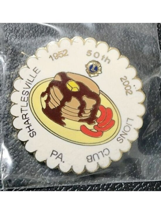Other - 2002 Shartlesville PA 50th Lions Club Pancake & Sausage Pin